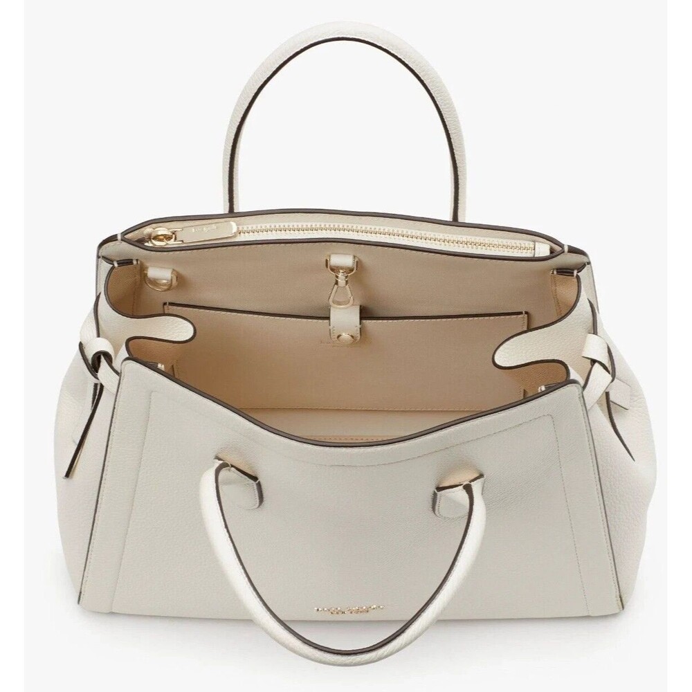 KATE SPADE Knott Large Satchel Off White Pebbled Leather - Picture 7 of 16